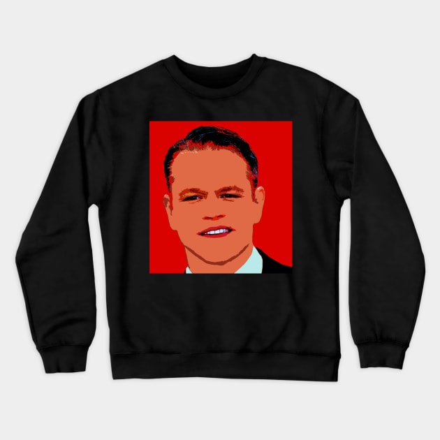 matt damon Crewneck Sweatshirt by oryan80